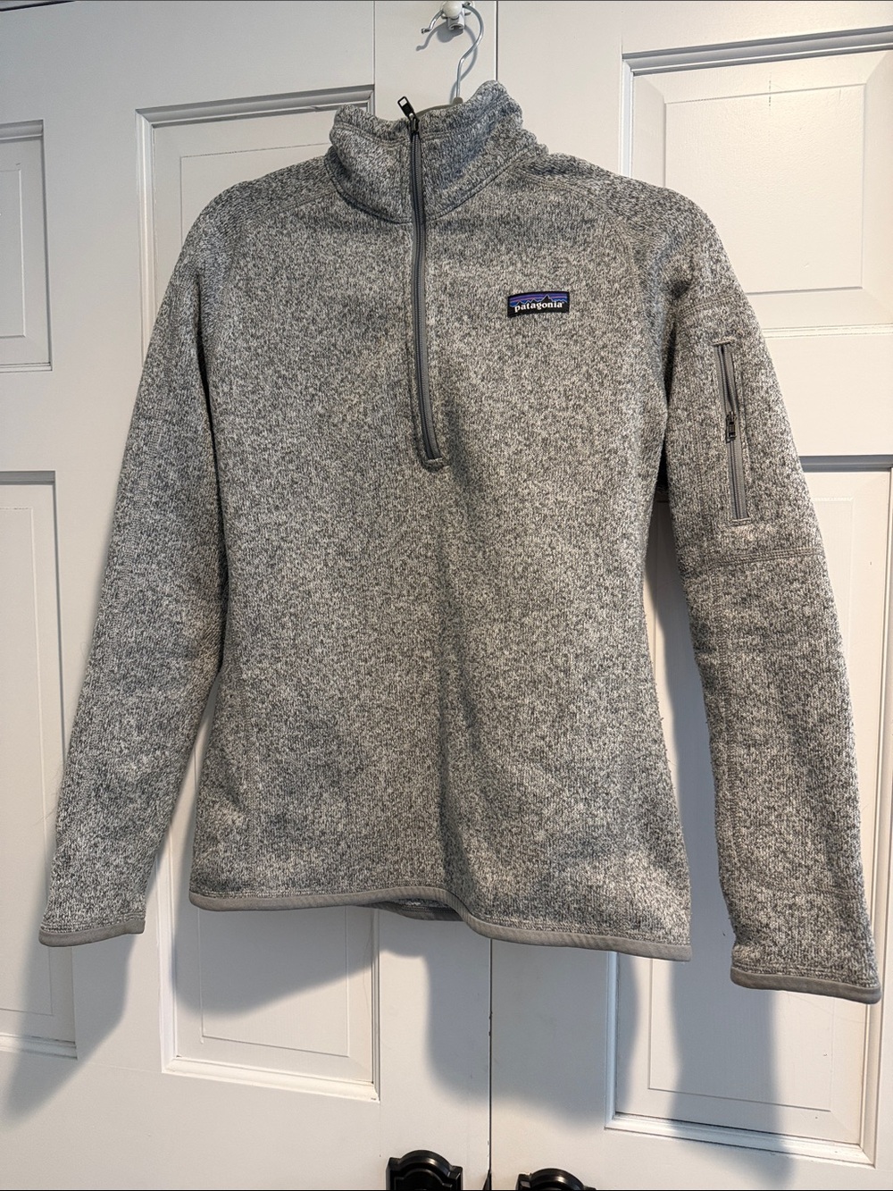 Patagonia Better Sweater 1/4 Zip Fleece Pullover Gray Women's Medium